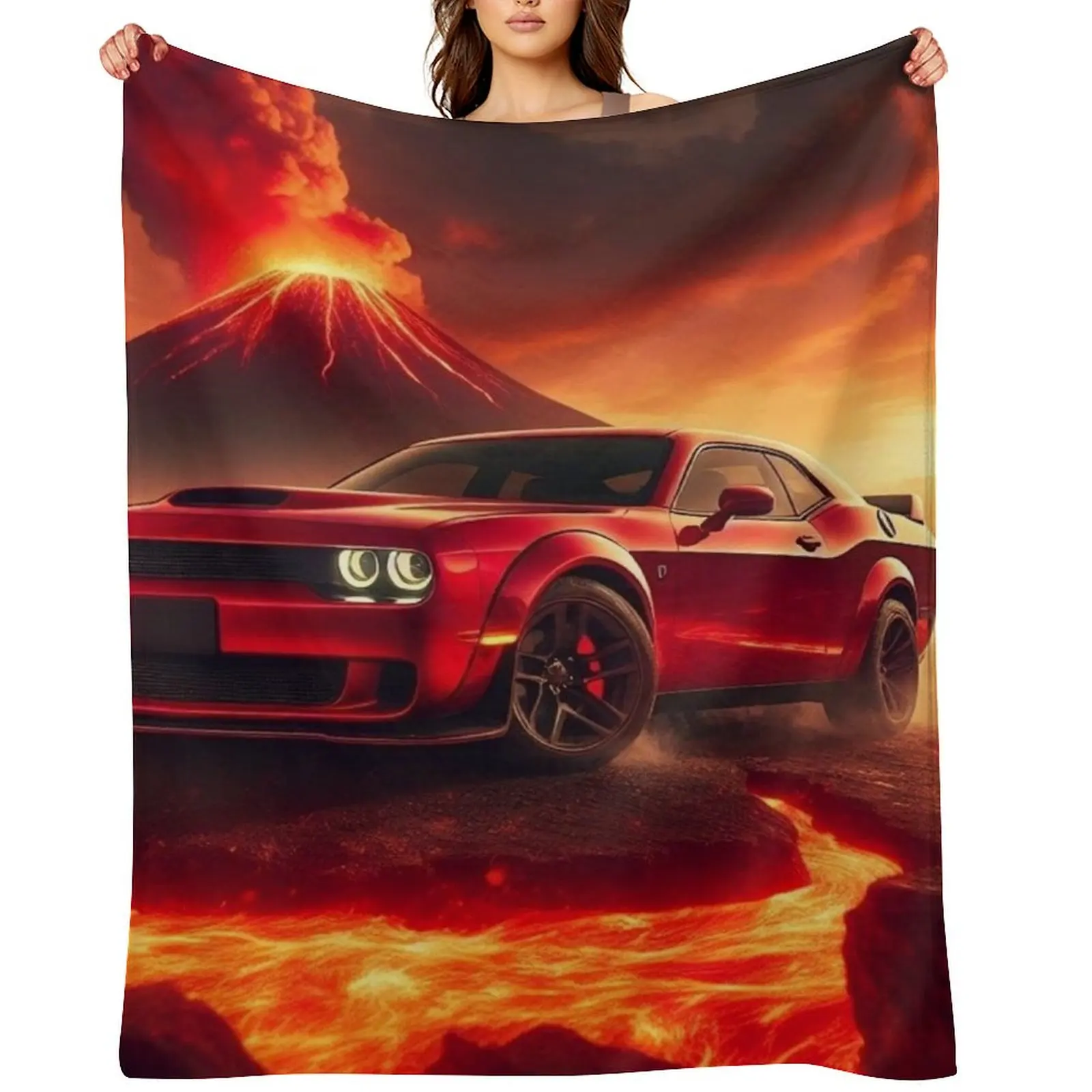The Real Demon Throw Blanket Bed for sofa warm for winter Large Blankets