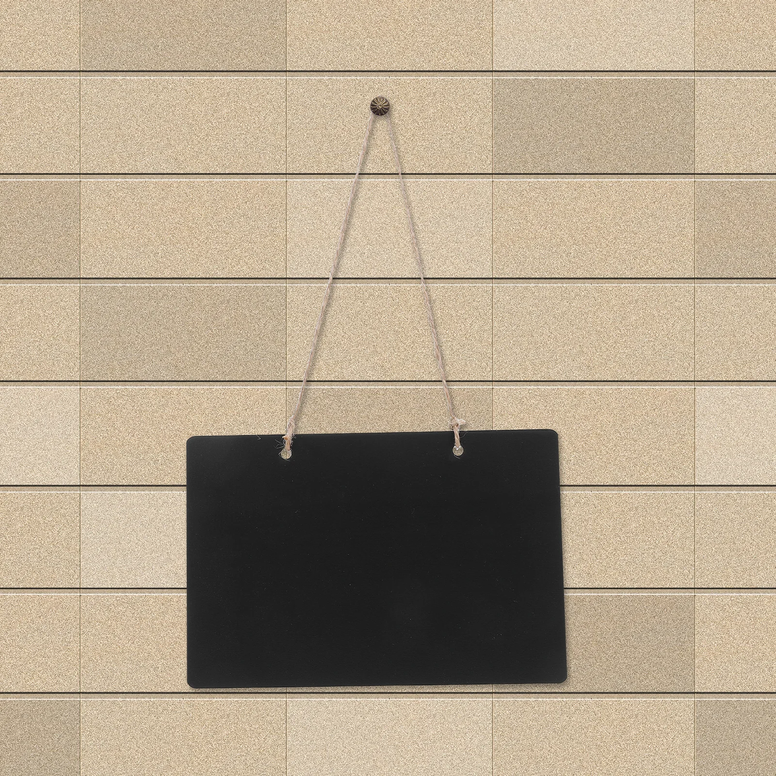 

4Pcs Hanging Blackboard Double Sided Rustic Wooden Erasable Message Boards Wedding Kitchen Home Party Office Cafe Decoration