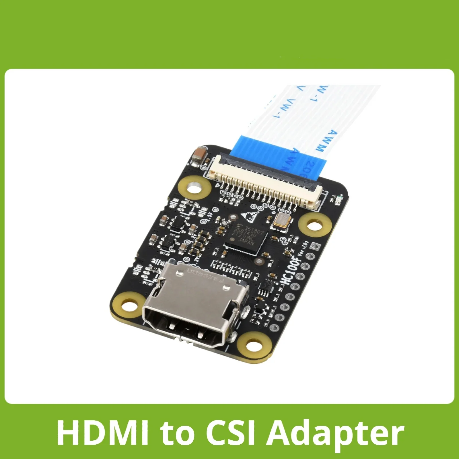 Waveshare HDMI-compatible To CSI Adapter For Raspberry Pi Series, 1080p@30fps Support, HDMI CSI Bridge