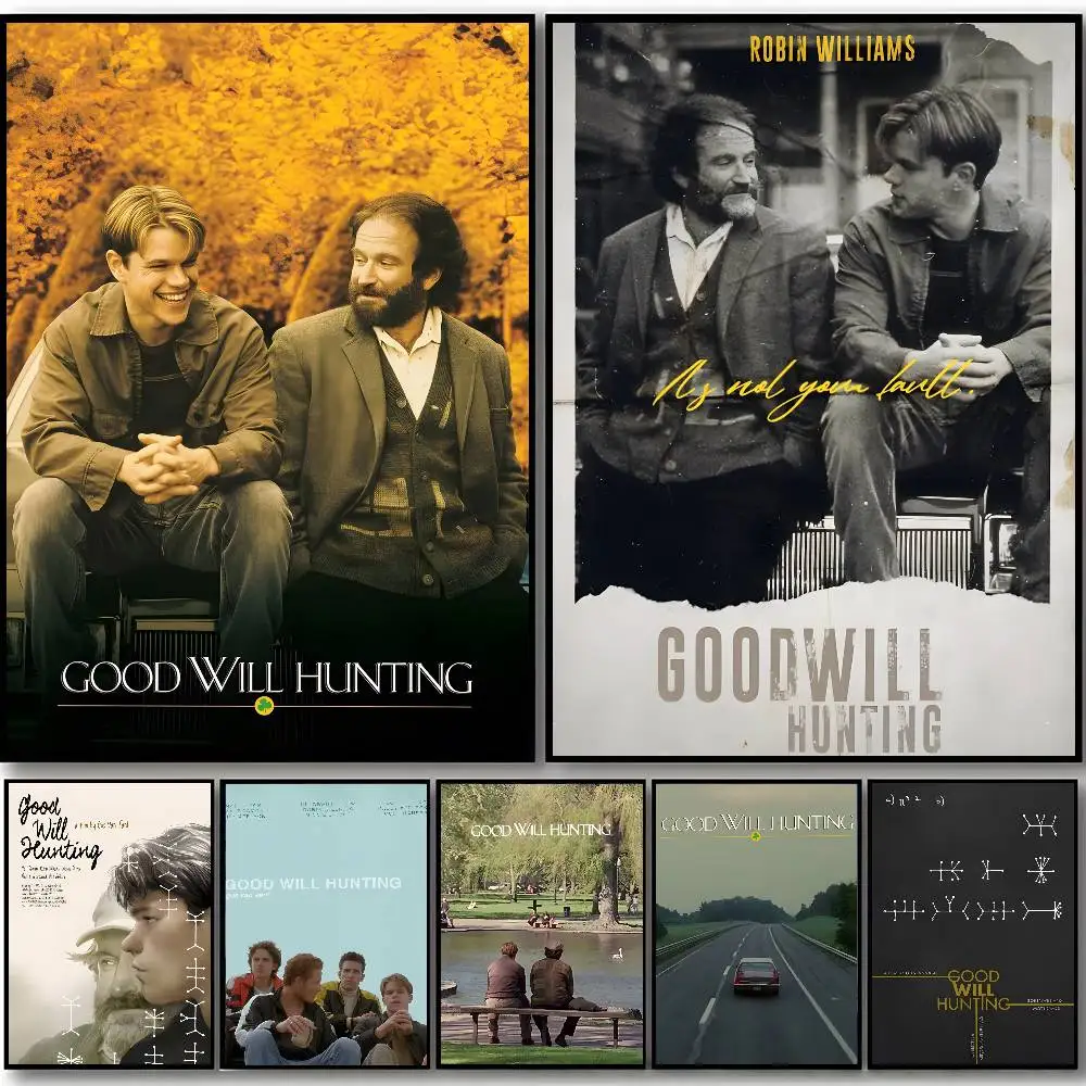 ملصق فيلم Sticky Good Will Hunting ملصقات ذاتية اللصق مناسبة لأي سطح جدار مقاوم للماء والرطوبة