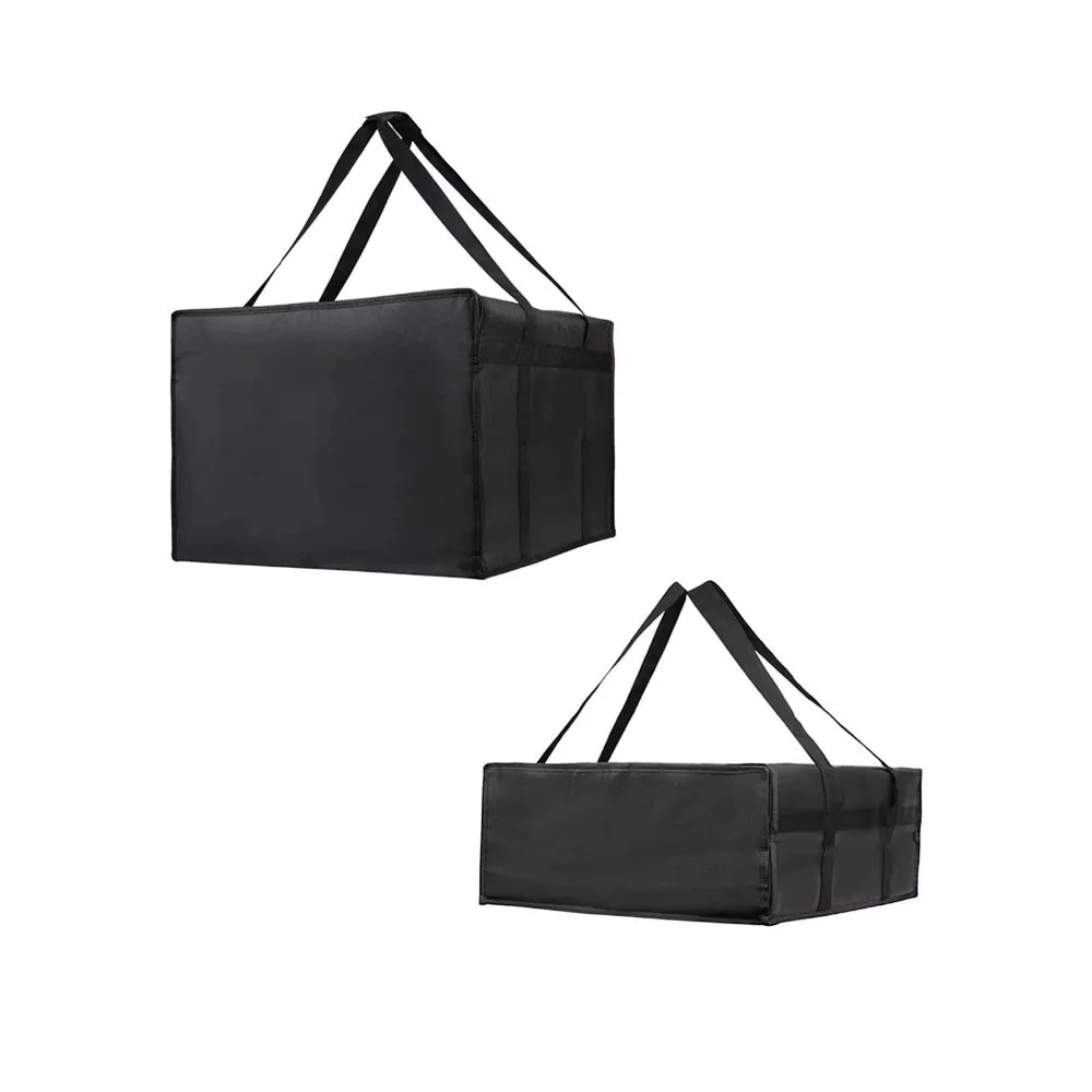 Reusable Food Develivey Bag Fully Insulated Lightweight Pizza Carrier Bag Hot Cold Fresh Keeping Food Storage Case