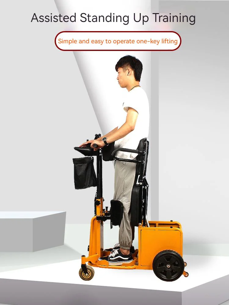 Electric mobile  for standing elderly disabled vehicle four-wheel rehabilitation training