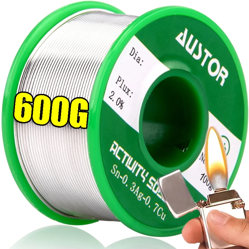

20-600G Universal Low Temperature Solder Wires Easy Melt Rods Stainless Steel Metal Weld Cored Welding Wires Home Welding Tools