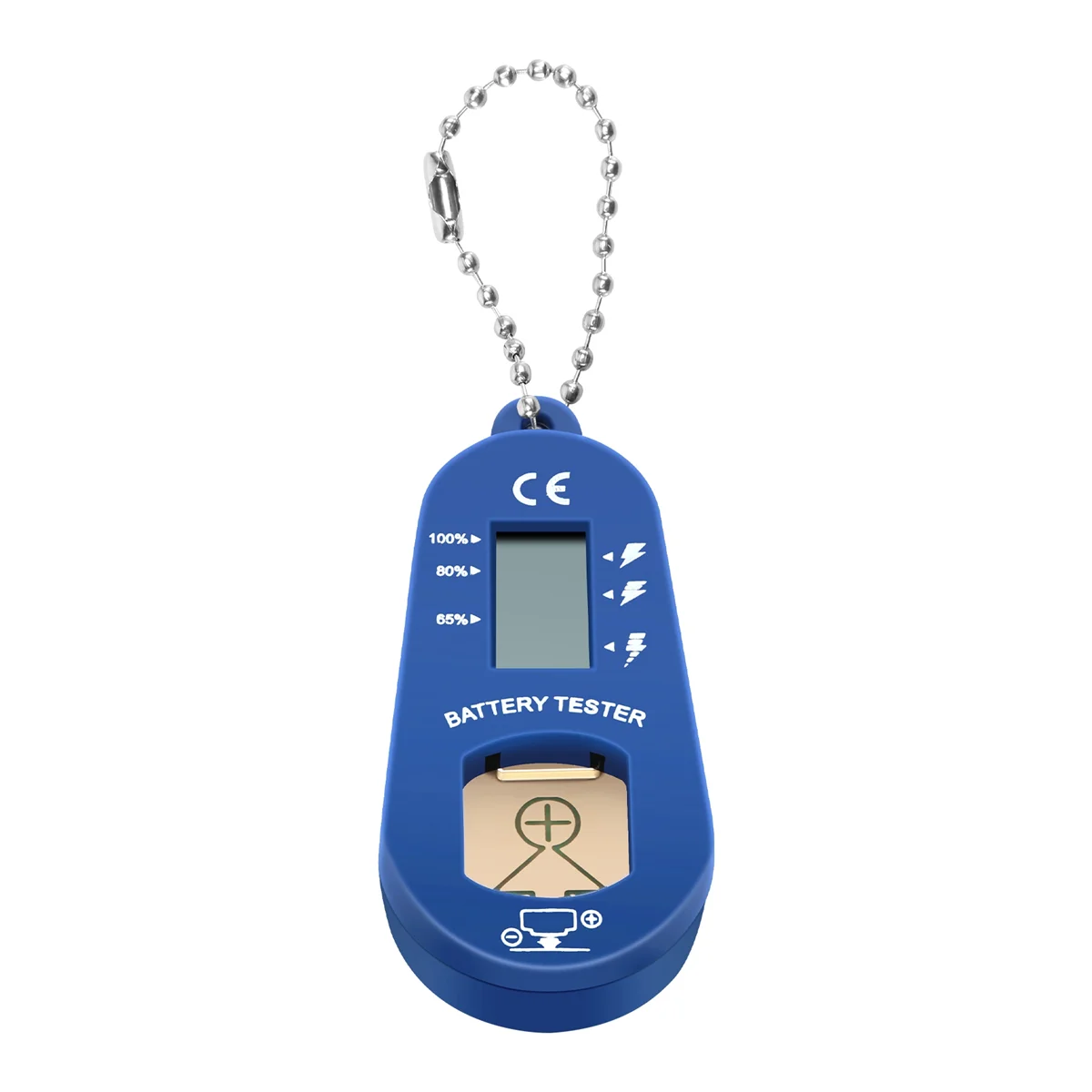 AT41Button Battery Tester, Keychain Pocket Portable and Lightweight Battery Tester to Check Remaining Battery Power