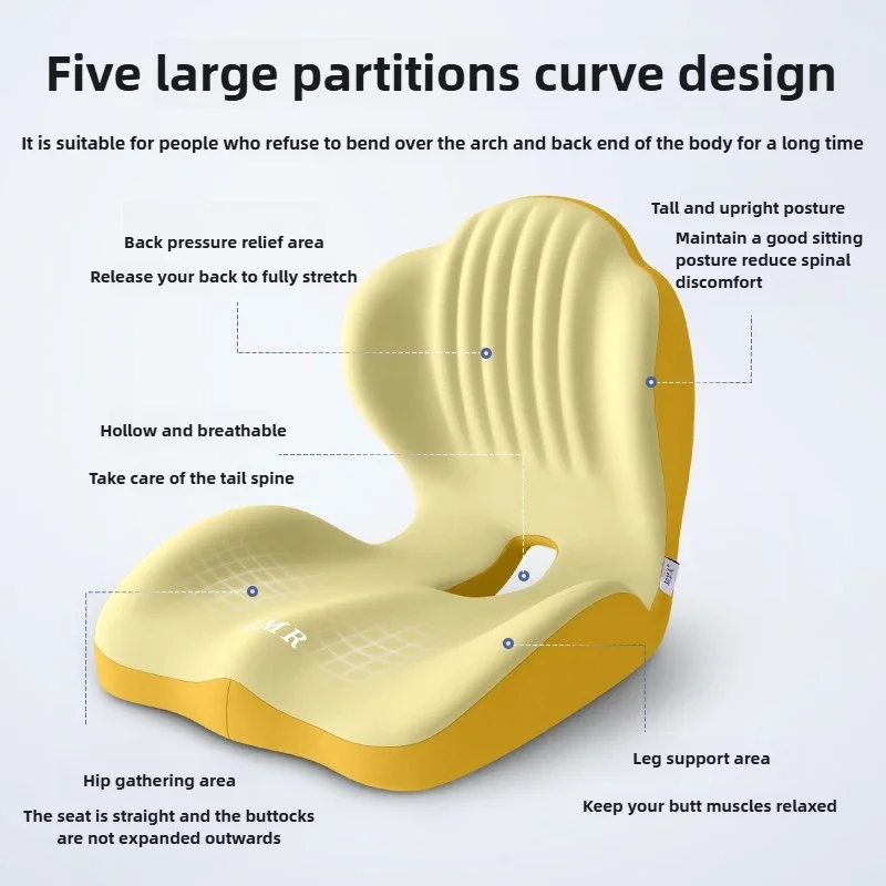 Floor Cushion Chair Cushion Throw Pillows Backrest Lumbar Support Office Waist Cushion Seat Back Support Lumbar Pillow - Image 3