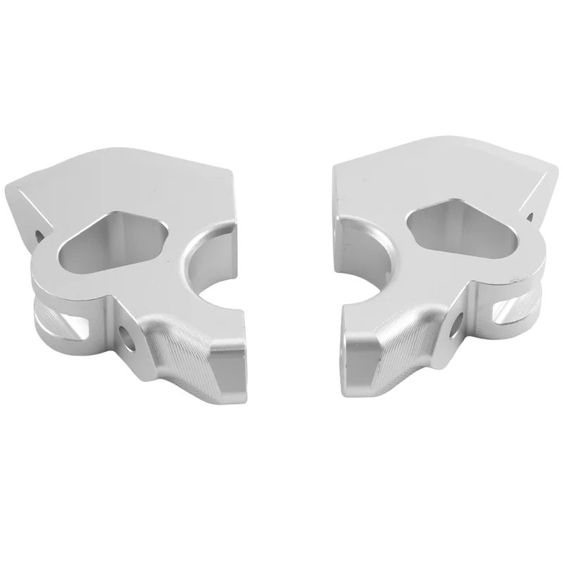 

Motorcycle Handlebar Riser Drag Handle Bar Clamp Extend Adapter For BMW R1300GS R 1300 GS 2024- Parts Accessories (Silver)-FSM