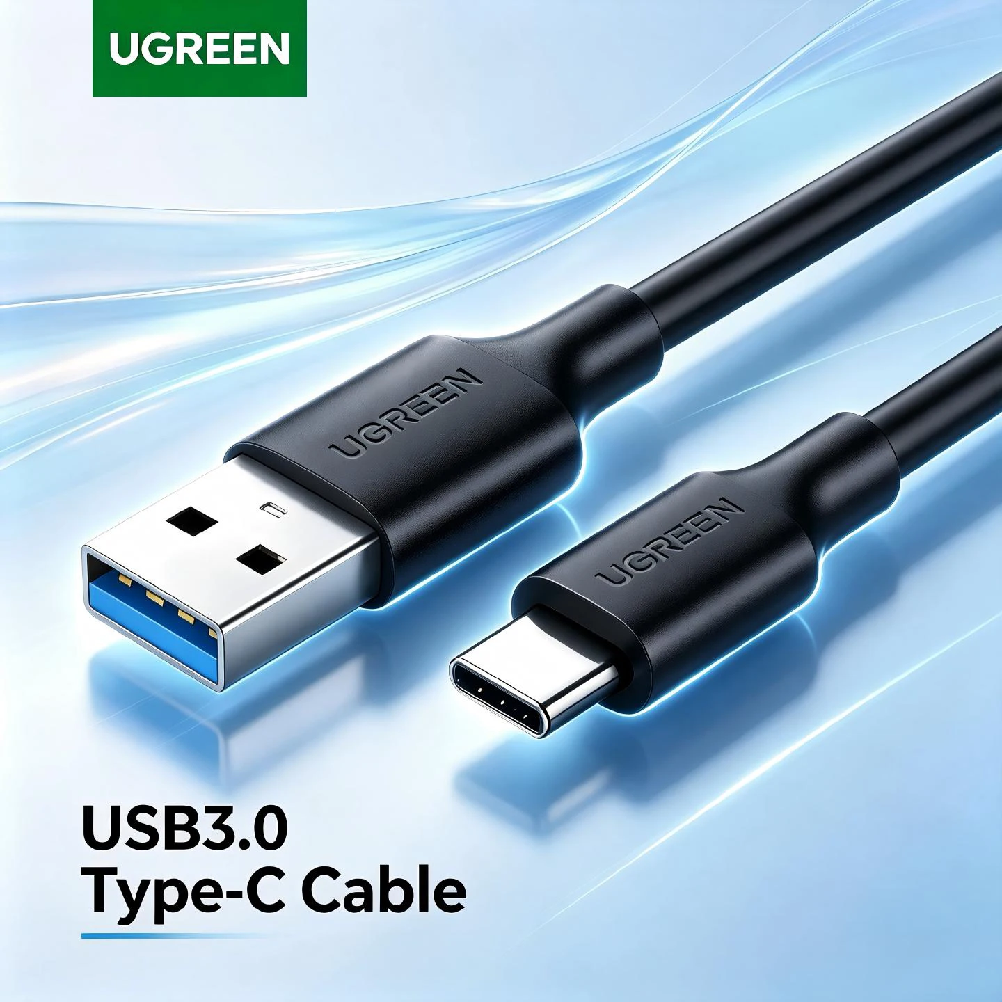 UGREEN USB 3.0 Type C Cable Data Transmission For Apple iPhone Switch Android Mobile Phone Tablet Charger Charging Notebook Car