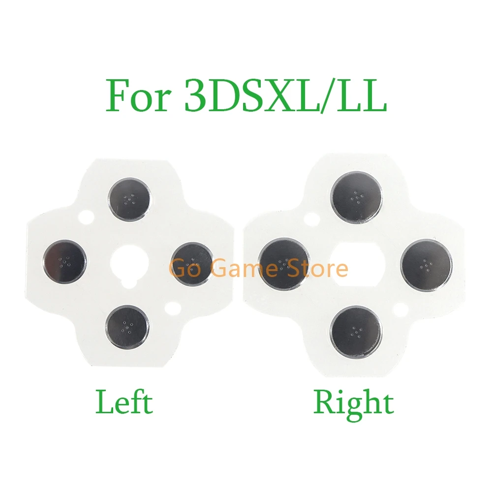 1pc para 3dsxl/ll d almofadas d-pad metal cúpula snap pcb placa botões filme condutor para 3dsxl 3dsll controlador