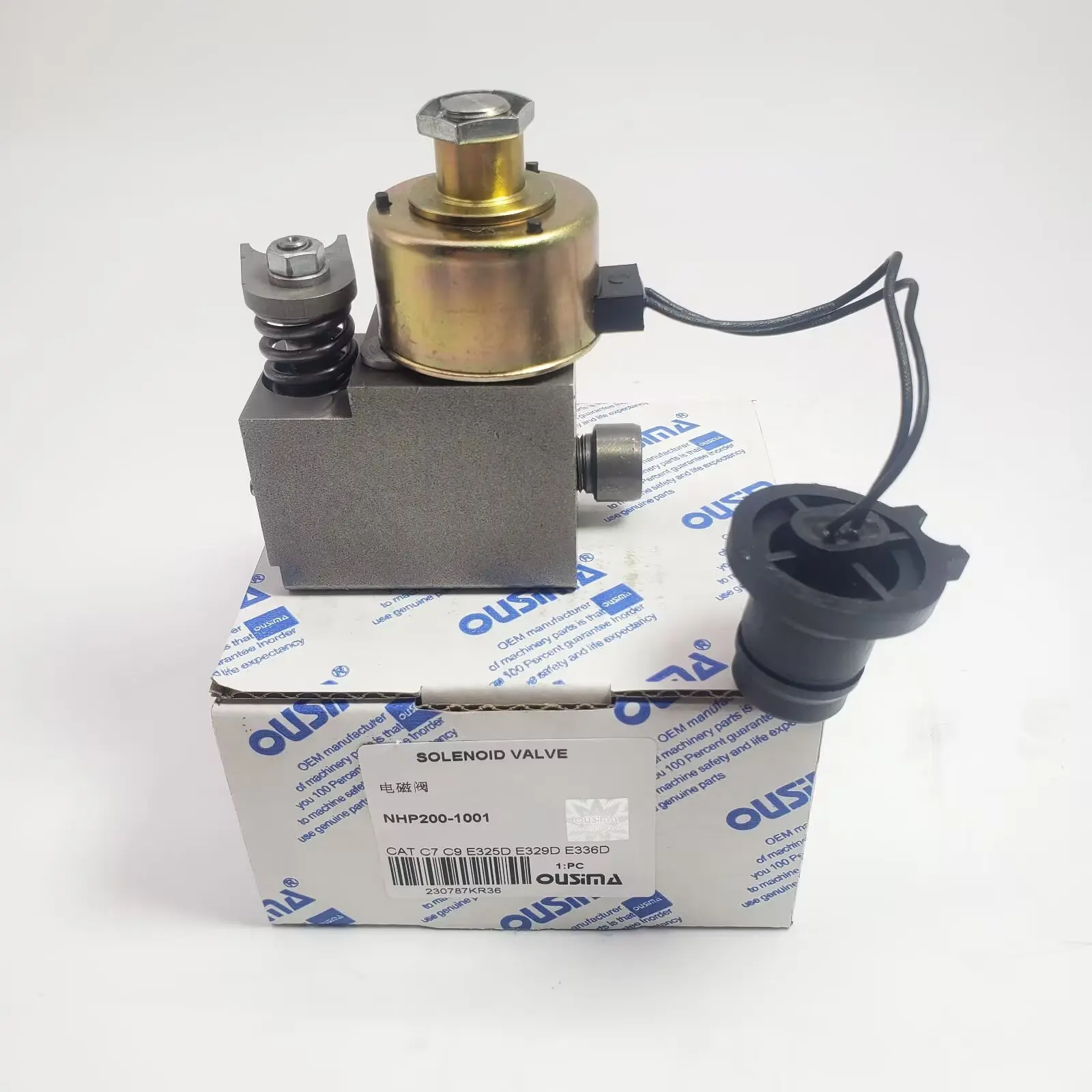 صمام الملف اللولبي NHP200-1001 لـ CAT C7 C9 E325D E329D E336D لأجزاء محرك الآلات #4