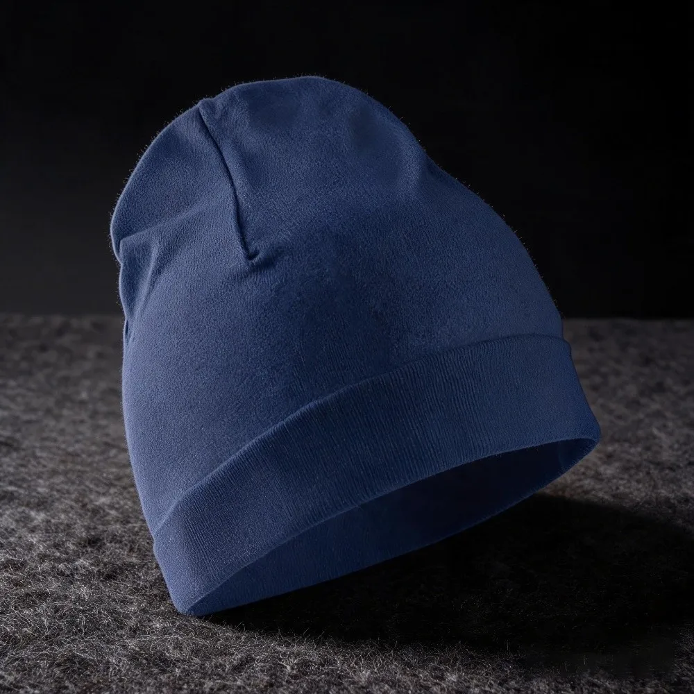 Unisex Autumn Winter Running Hats Knitted Solid Color Sport Skullcaps Warm Sweat Absorption Beanie Hat Outdoor Sports