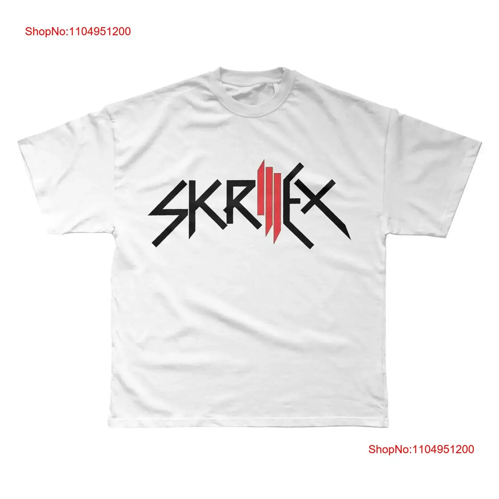 Skrillex Logo Premium Camiseta vintage Lavado Versátil ropa de calle gráfica Elegante Casual ropa de diseñador Ligeramente Suave Unisex