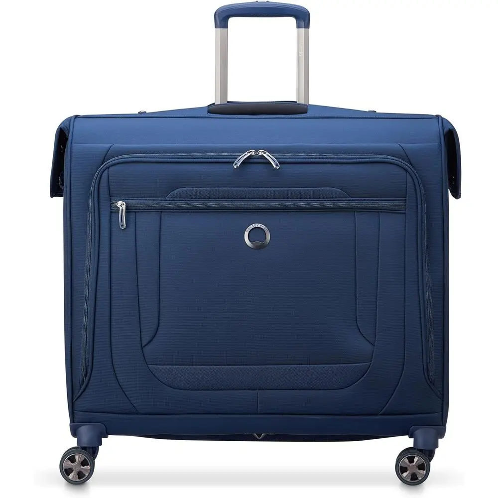 

Navy Blue Deluxe Rolling Garment Bag with Spinner Wheels