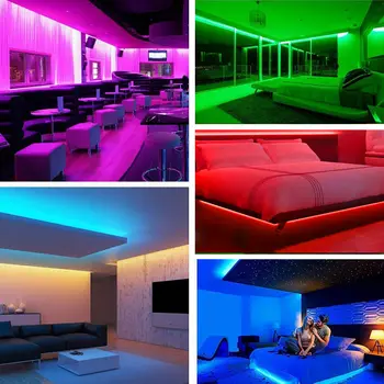 5公尺300顆LED燈條 2835 DC12V 60顆LED燈珠/公尺 家用燈條 紅藍綠黃色RGB LED燈條 柔性可裁切軟燈條 10 最佳銷售 12伏LED燈條 - №4