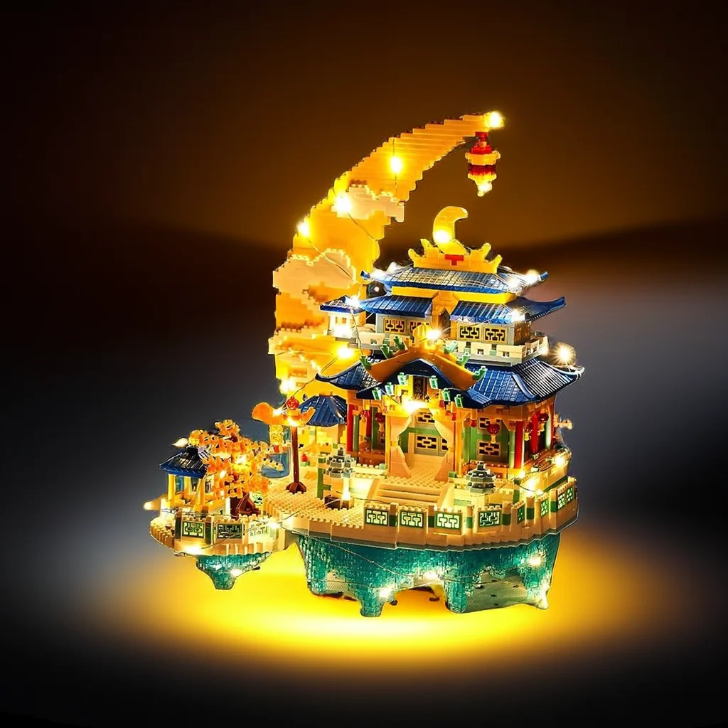 クラシックなアーキテクチャモデルのビルディングブロックのおもちゃ,最高品質,魅力的,完璧なギフト,家の装飾