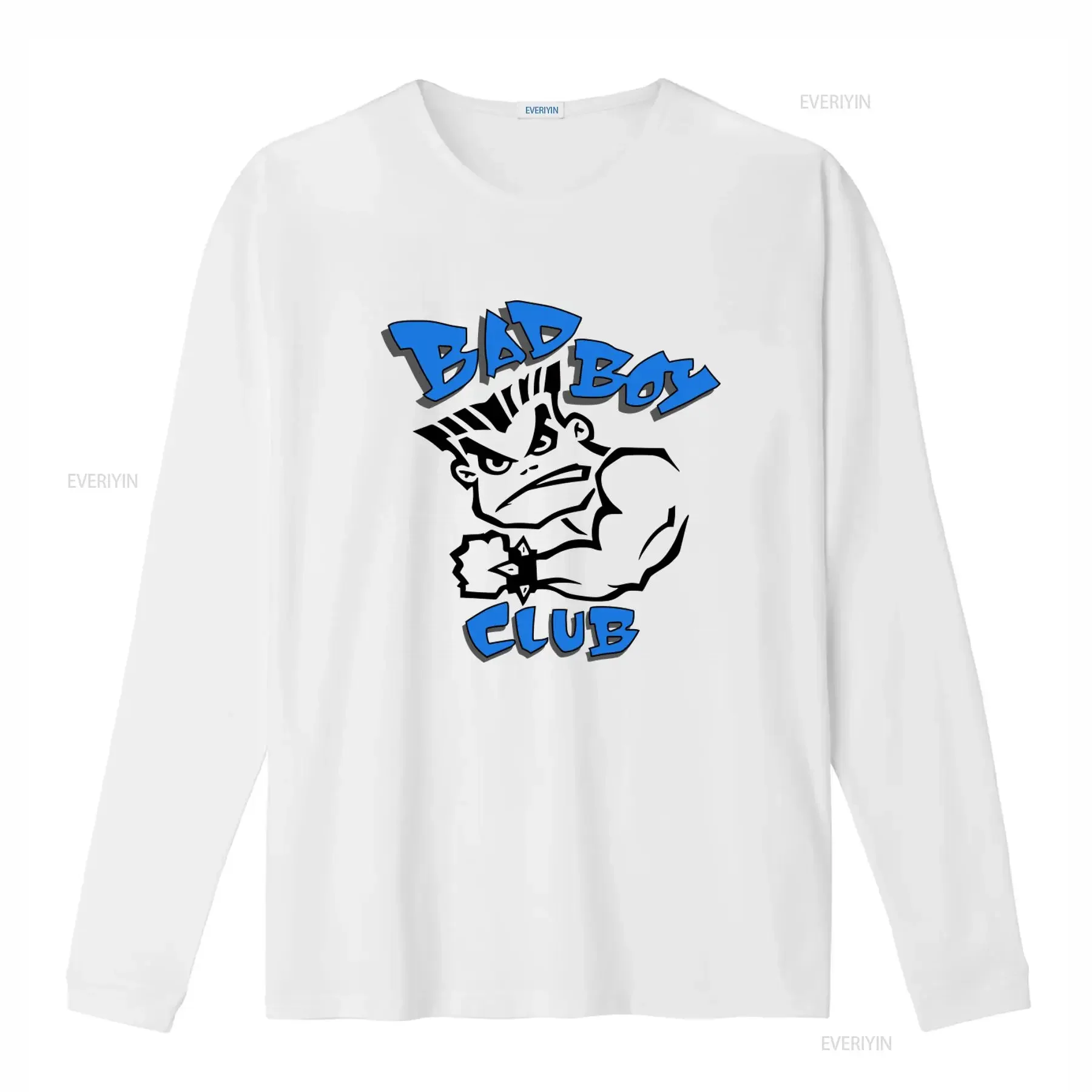 Vintage Bad Boy Club Print T Shirt Retro Style Bold Design Perfect for Trendsetters vintage Washed Versatile fashion Breathable