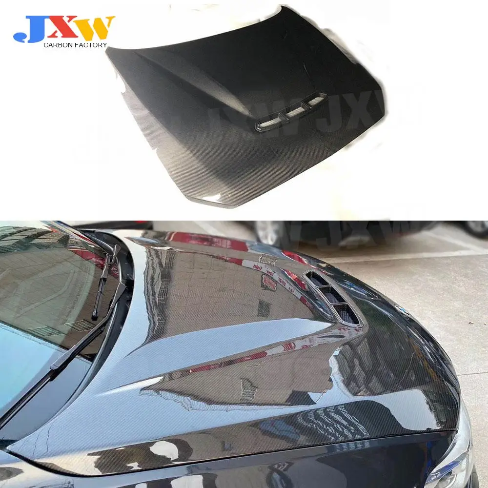 JXWANCF ألياف الكربون الجافة غطاء المحرك الأمامي غطاء فتحة التهوية لسيارات BMW 1 Series F20 2 Series F22 F87 M2 غطاء محرك السيارة CS Style #2