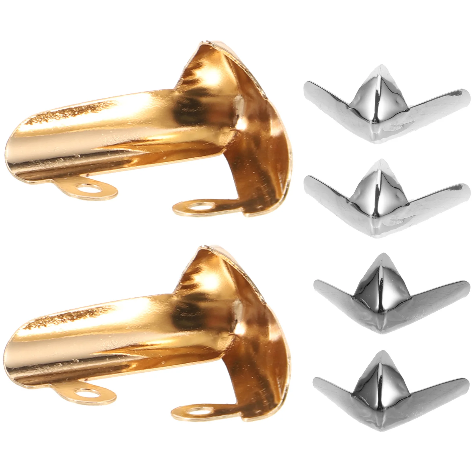 

3Pairs High Heels Tip Caps Metal Durable Protective Covers Easy Install Shoe Tip Covers for Pointed High Heel Shoes