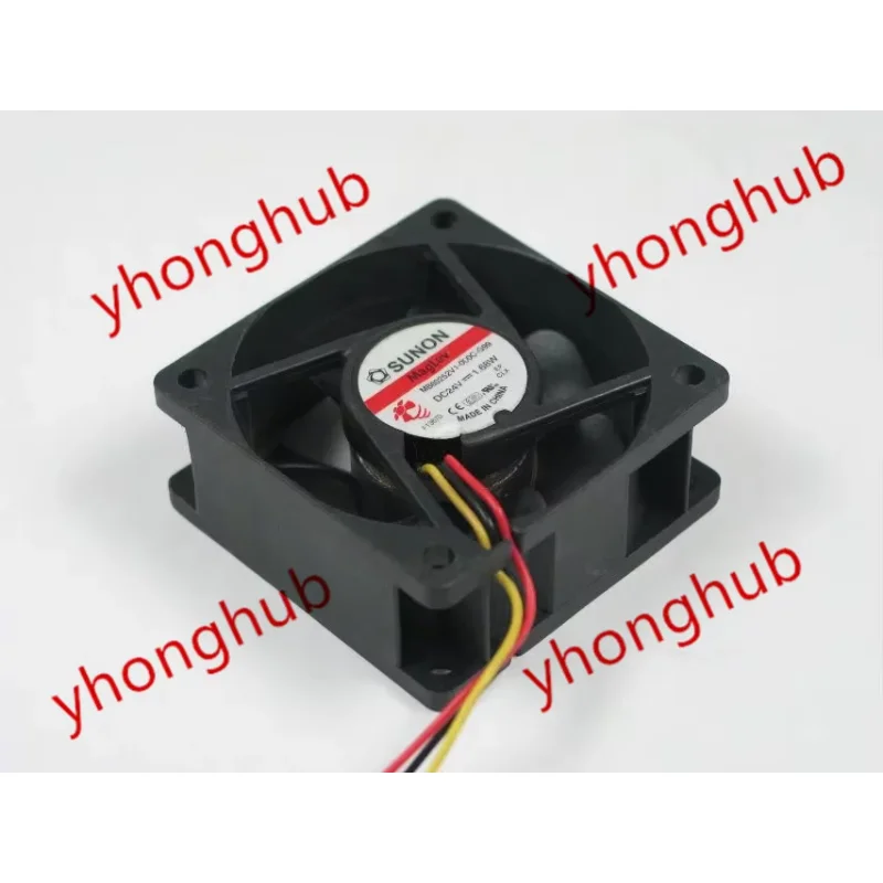 

SUNON MB60252V1-000C-G99 DC 24 В 1,68 Вт 60x60x25 мм Вентилятор охлаждения сервера