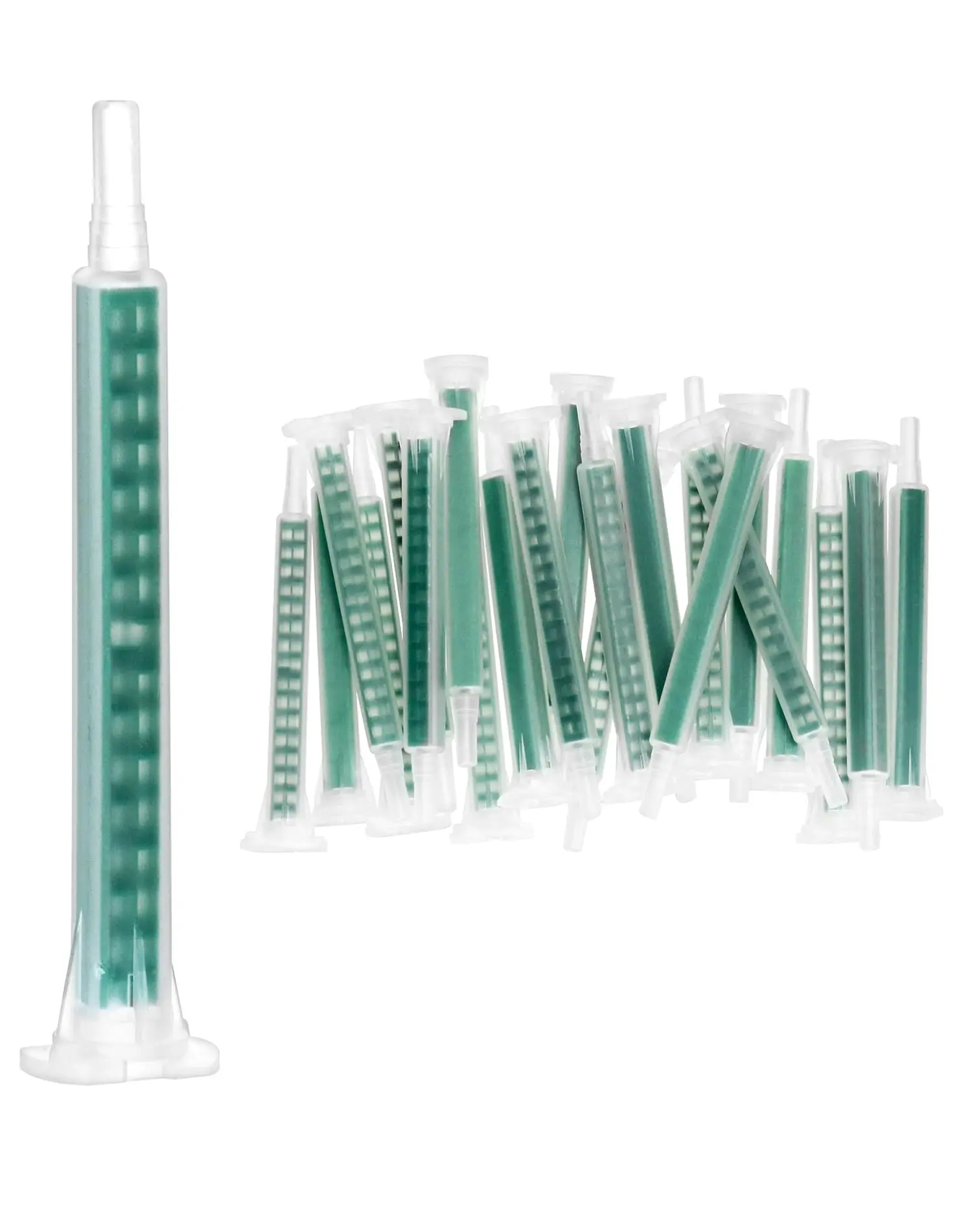 83mm AB Mixing Hose,2K Adhesive Mixing Tube Epoxy Resin Glue Static Mixing Nozzle for 1:1 Cartridge AB Glues Adhesives,50/100pcs