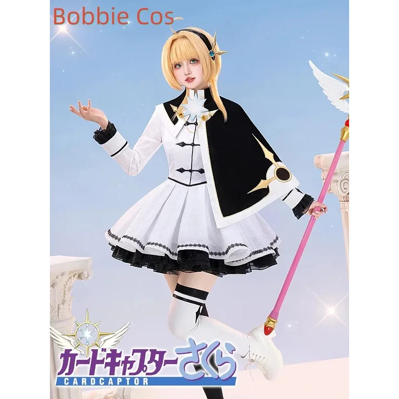 

Bobbie Cos LI SYAORAN/SAKURA Косплей Костюм для Хэллоуина, Рождественского фестиваля, игры, аниме Comic Con Cos, праздничная одежда
