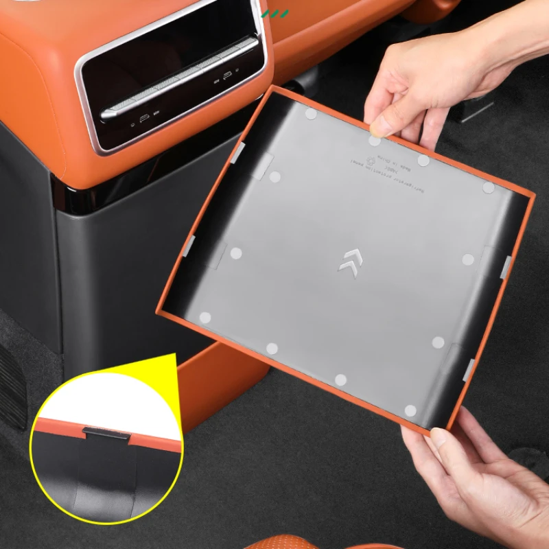 NEW1 لـ LI XIANG L6 pro L7 L8 Max Ultra L9 فتحة تكييف الهواء الخلفية مضادة للركلة مشبك نوع الثلاجة لوحة مضادة للركلة c