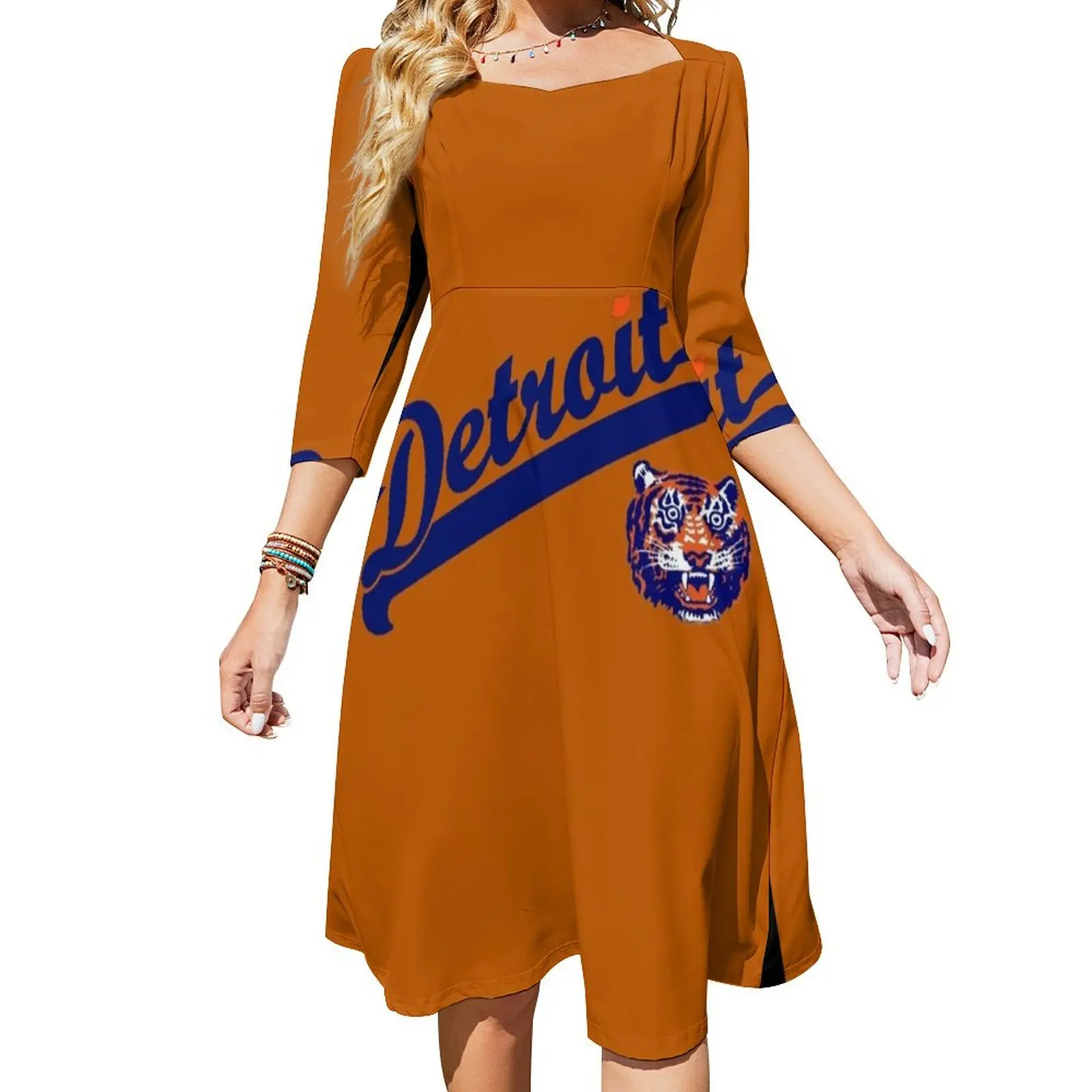 

Detroit! Flare Dress loose summer dress dresses women summer 2024