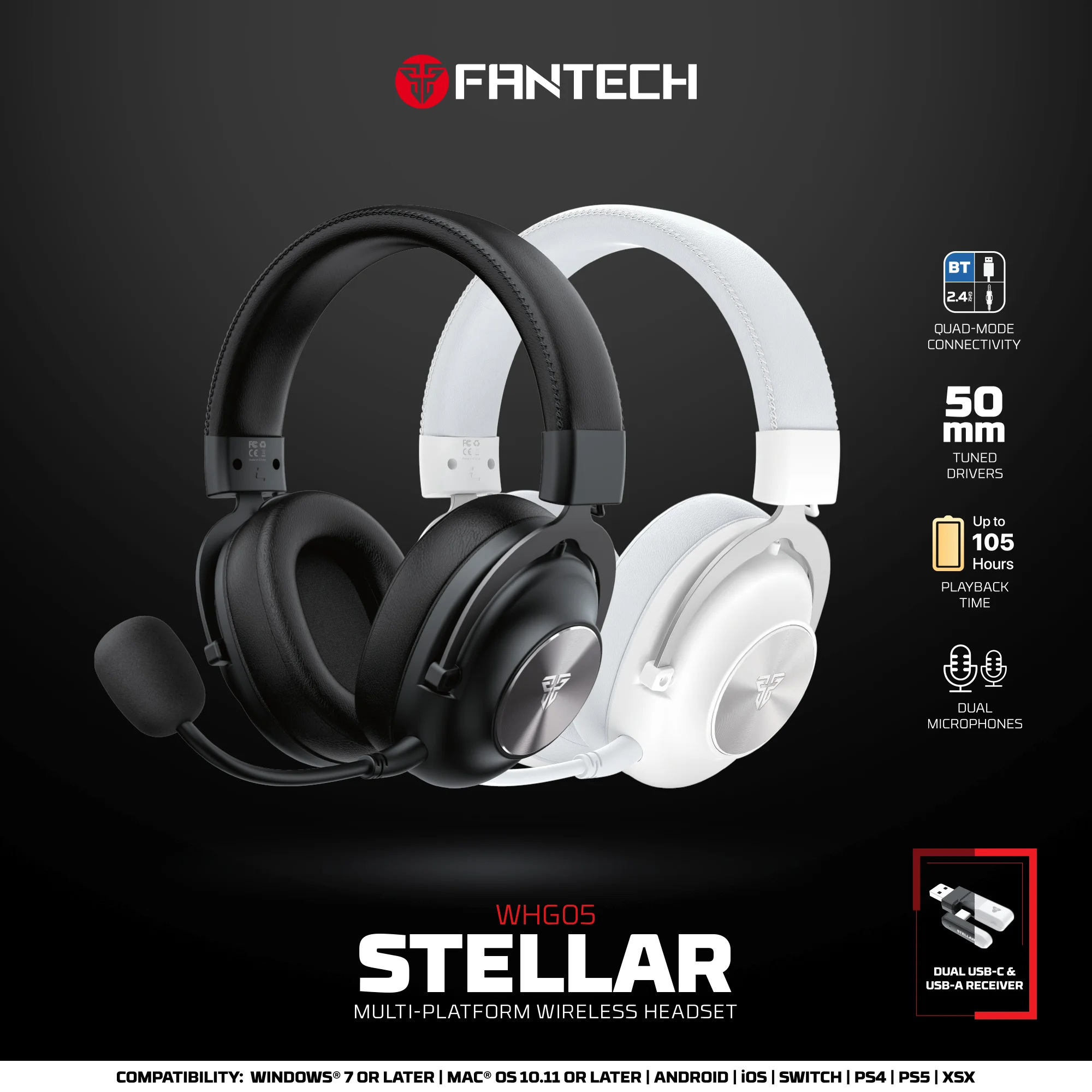 fantech-stellar-whg05-ワイヤレス＆有線ヘッドセット-50mm大型ドライバー内蔵マイク-105時間長持ちバッテリー搭載ヘッドホン