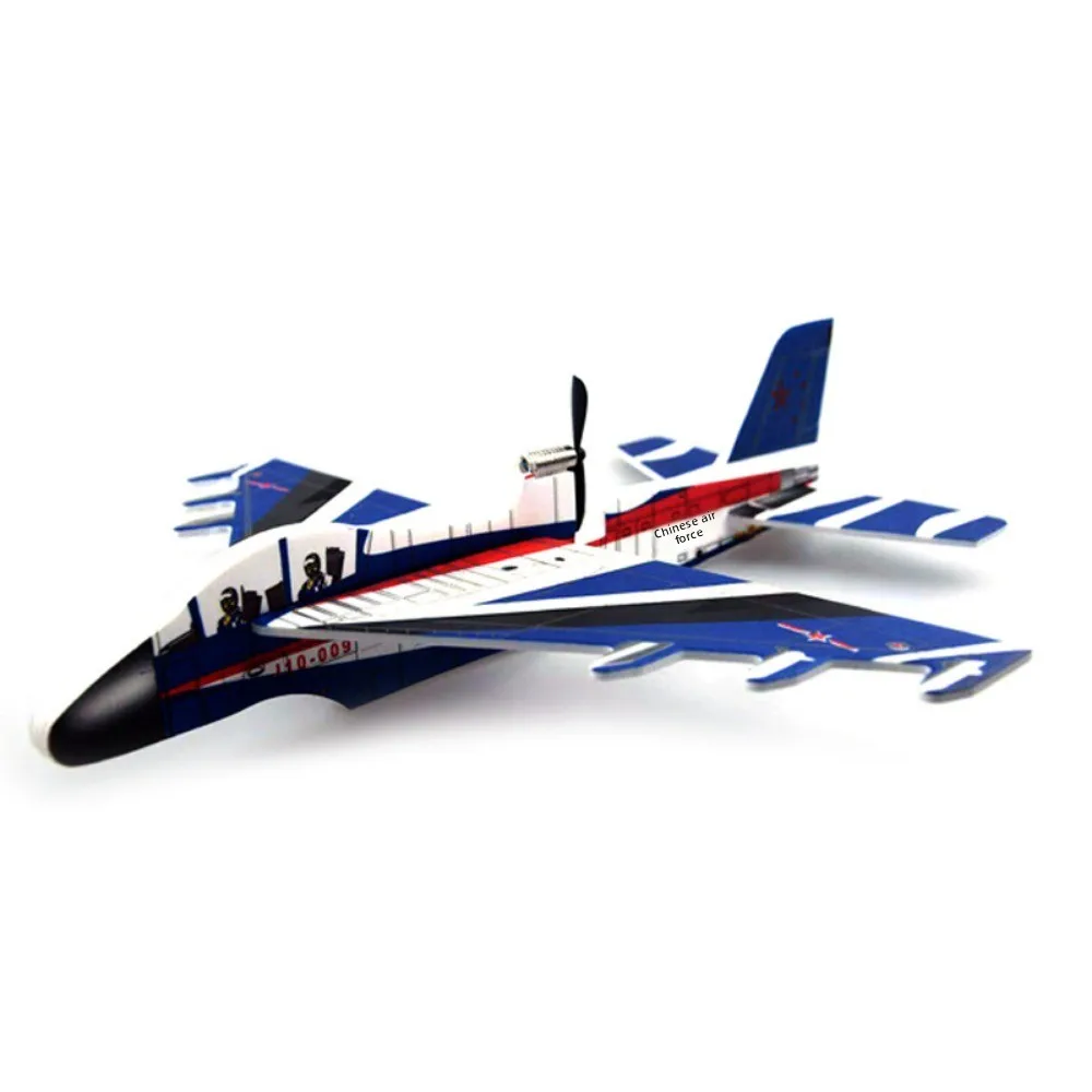 Avión de Espuma PP de Doble Ala, Ligero, Herramienta para Libros de Ciencias Escolares, Avión de Burbuja EPP, Aeronave Eléctrica de Lanzamiento Manual
