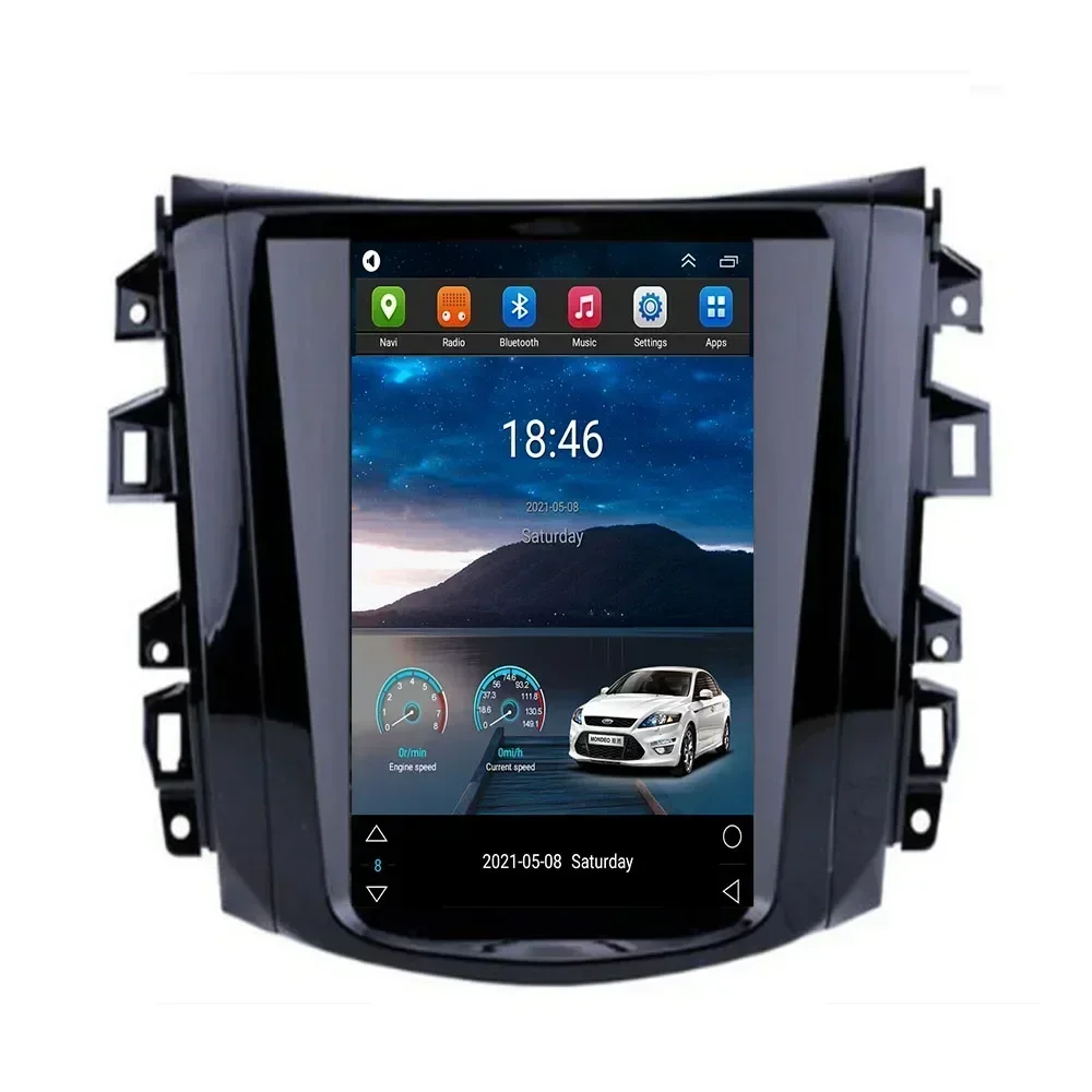 For Tesla Style 2 Din Android 13 Car Radio For Nissan NAVARA Terra 2011-2016 Multimedia Video Player GPS Stereo Carplay Camera