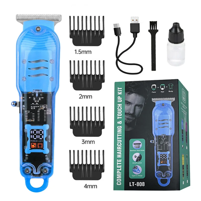 Kemei Professional Hair Trimmer para homens, aparador de barba, barbeador elétrico, máquina de corte, barbeador, VGR