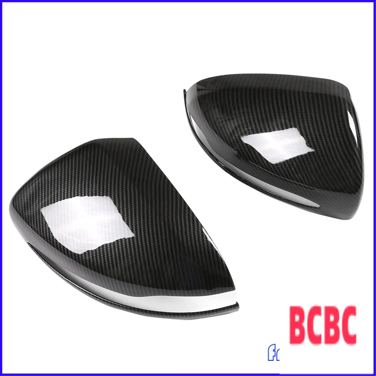 BB-For Mercedes Benz B C E S GLB GLC Class W205 W213 W253 ألياف الكربون ABS الجانب مرآة الرؤية الخلفية غطاء الكسوة #3