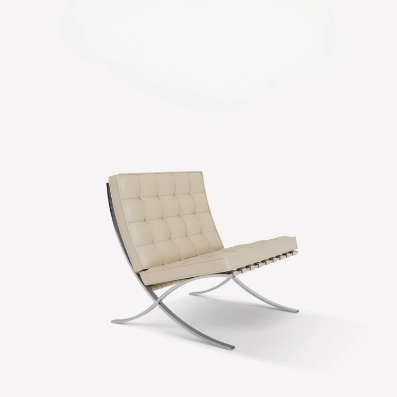 

Modern minimalist leather lounge chair Barcelona minimalist single seat