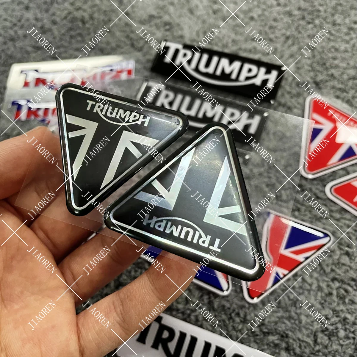Natale 3D Gel Triumph Adesivo Moto Serbatoio Casco Decal Logo Trident 660 Tr7 Tiger 800 1200 Rocket 3