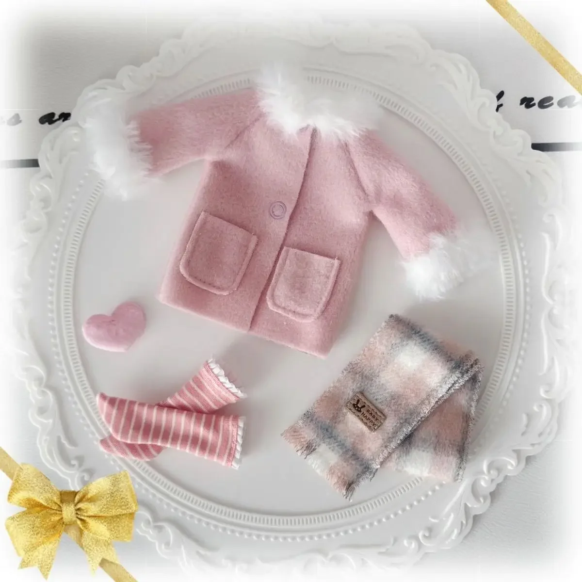 جديد 1/6 ملابس دمى دعوى ل 30 سنتيمتر Bjd دمية فتاة اللعب معطف مجموعة اللعب منزل فستان ملابس جميلة إكسسوارات دمي ، لا دمية #3