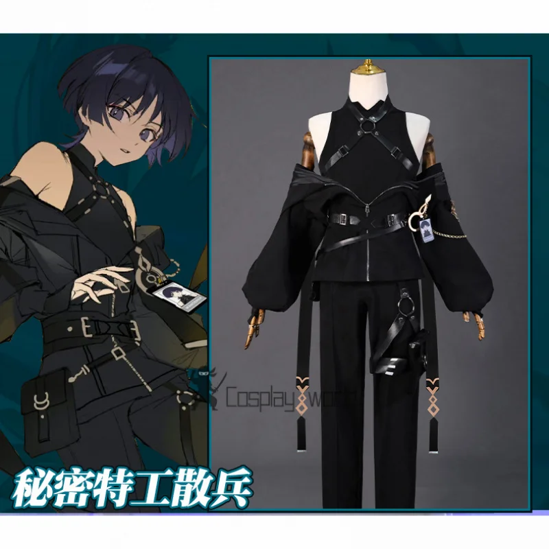Juego Wanderer disfraz de Cosplay nueva piel Genshin uniforme de impacto el agente secreto traje carnaval fiesta de Halloween ropa de rol