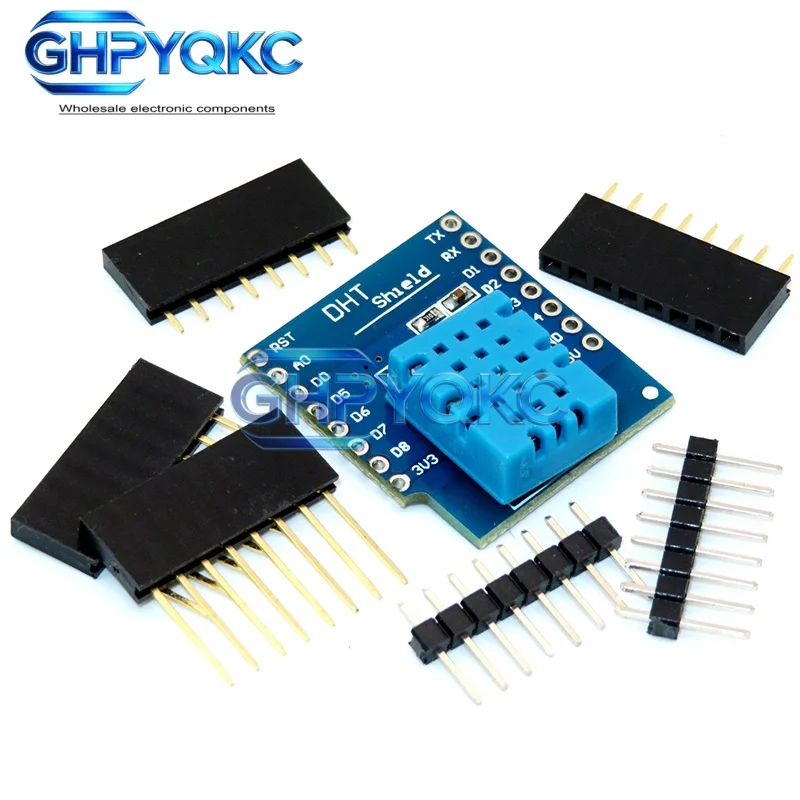 GHPYQKC WEMOS D1 Mini ESP32 Mini DHT Shield DHT11 DHT22 Temperature Humidity WiFi Sensor Module