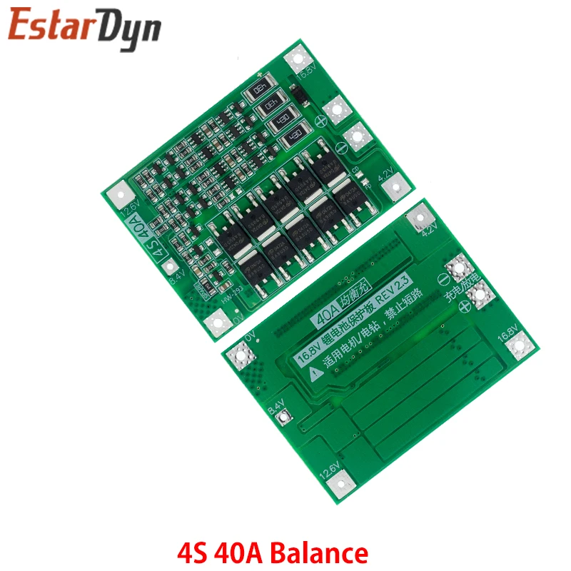 2S 3S 4S 5S Li-ion Lithium Battery 18650 Charger BMS 20A 25A 30A 40A 60A 100A Protection Board with Balance For Drill Motor