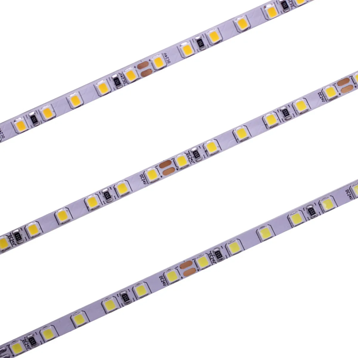 5mm Width  PCB 2835 LED Strip Tape Light ,12V 24V White / Warm white Neutral white 4000k 120LEDs/M 180leds/M  Flexible lighting