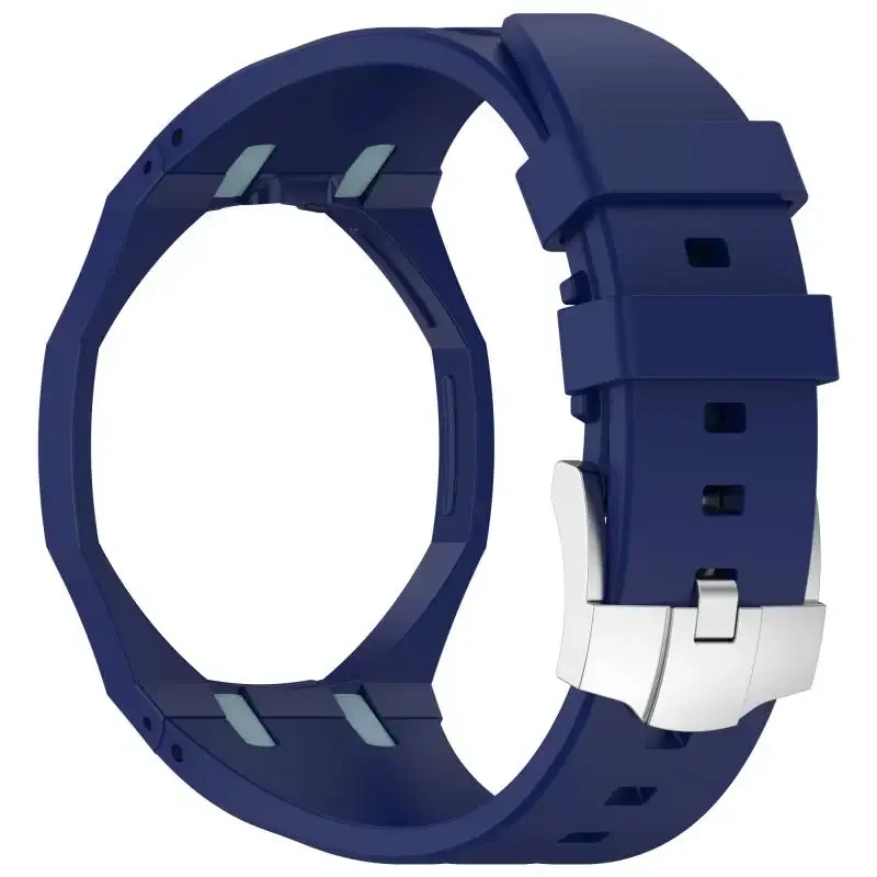 2-in-1-PC-Gehäuse + Silikonarmband für Swatch X AP Royal Pop Taschenuhr-Umbau zum Armbanduhren-Integrationszubehör – Detail 11