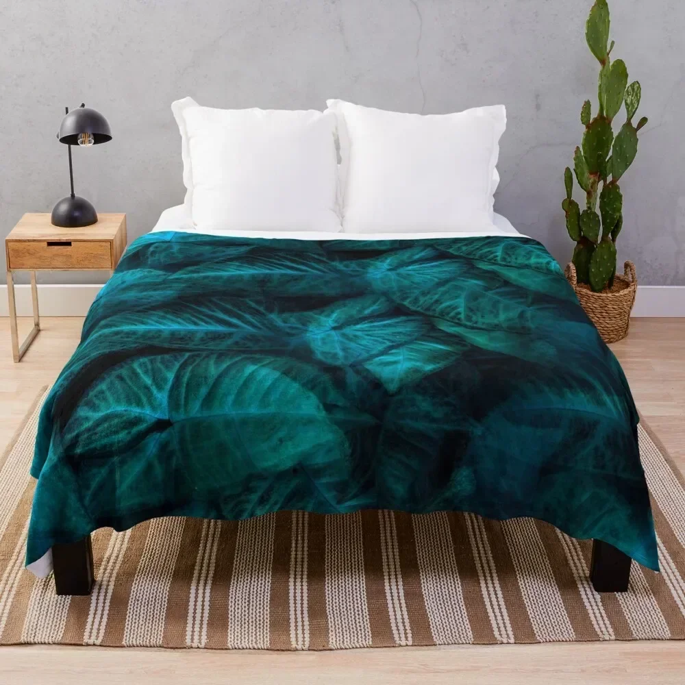 

Flowers, Leaves Throw Blanket Year Round Soft Comfortable Blanket for Home