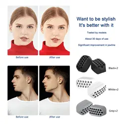 6 Pcs Jaw Exerciser for Men & Women Silicone Tablets Jaw Exerciser Gum BPA Free Jawline Trainer & Jawline Shaper