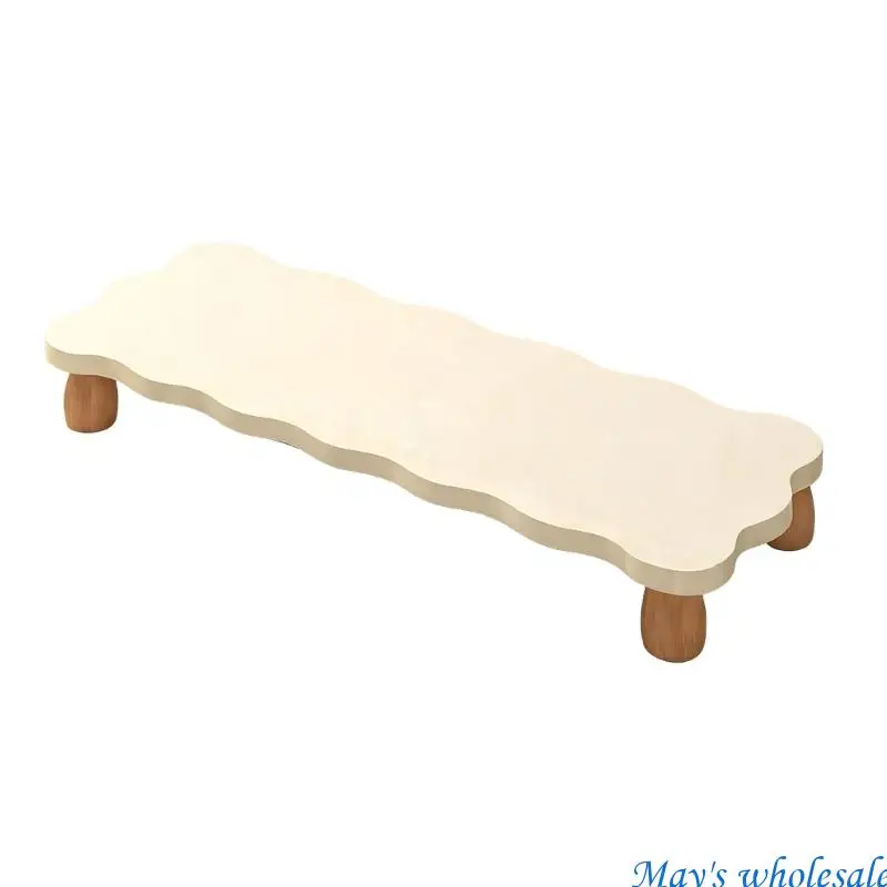 Ergonomic Wooden Computer Monitor Base Multipurpose Screen Stand Suitable for Improved Viewing & Desk Space 448A