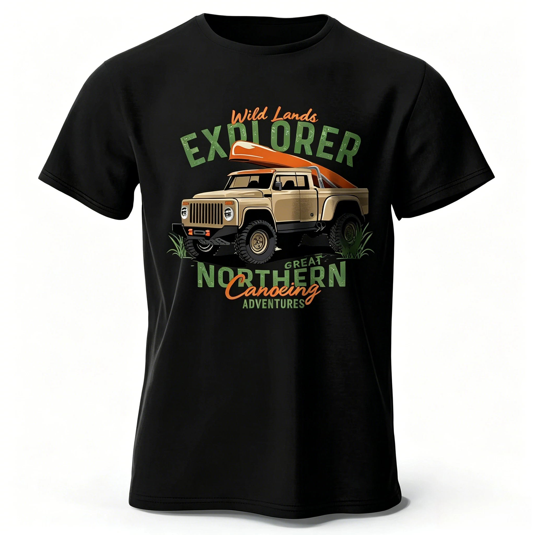 Summer Military Off-Road Vintage Printed Unisex Men Women T-Shirt Tees Tops 100% Cotton WWII Jeep Graphic Adventure Gear