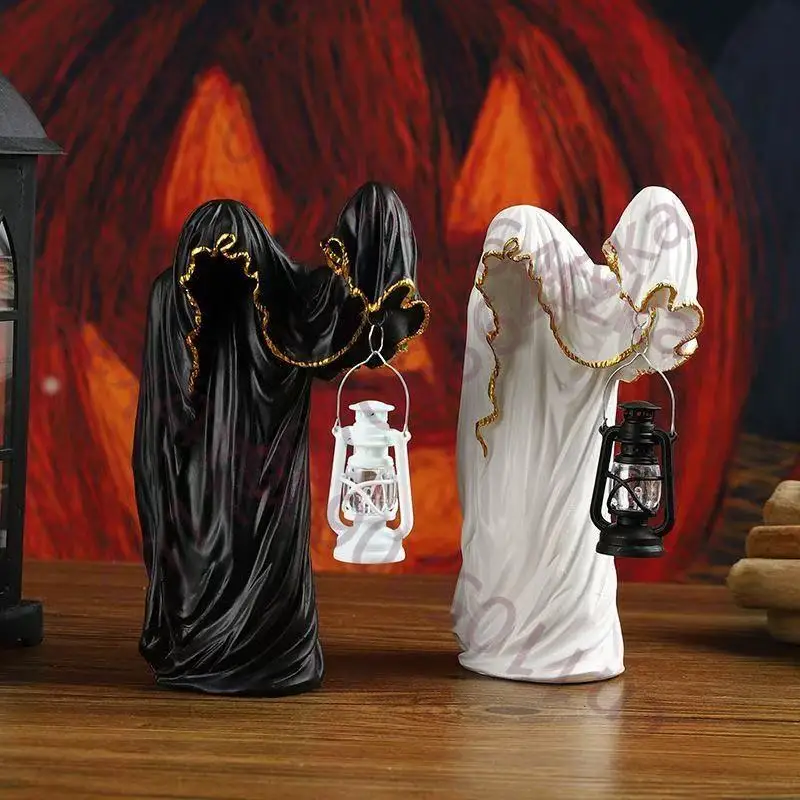 

Фигурки-фонарики «Призрачный волшебник»: Темный, загадочный декор для дома, креативные реквизиты на Хэллоуин, страшные скульптуры для создания ужасной атмосферы