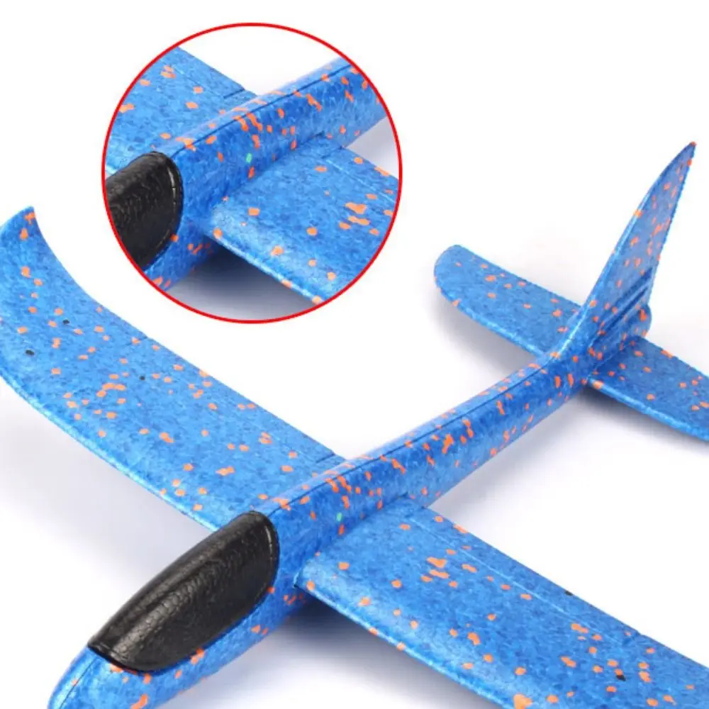 Large Foam Glider Airplane Epp Foam Material Ultralight Inertial Foam Plane with LED Lights Model Airplane Hand Throw Airplane