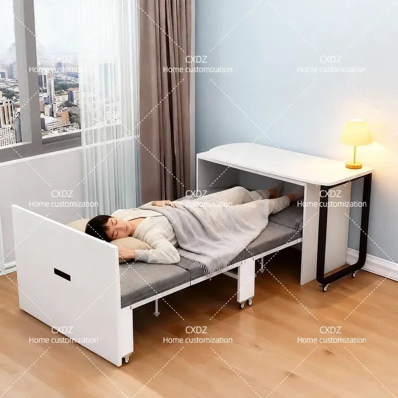 Folding Bed for Office Living Room Household Simple Multi-functional Retractable Bed Small Apartment Foldable Storage