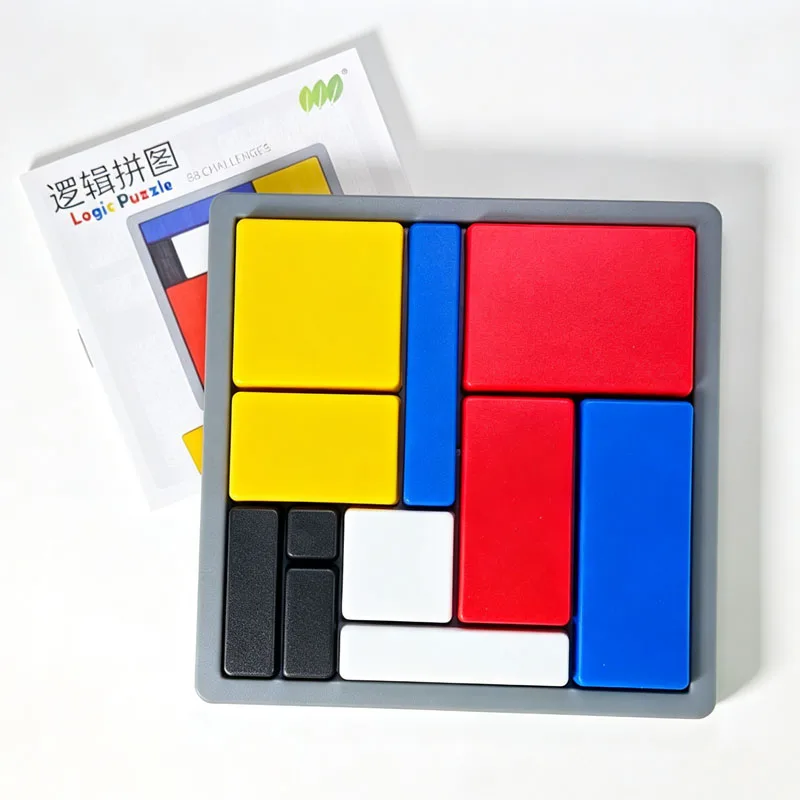 Logic Puzzles Brain Teasers For Adults Teenager Geometric Shape Pattern 88 Challenges 4 Difficulty Levels Mind Educational Toys