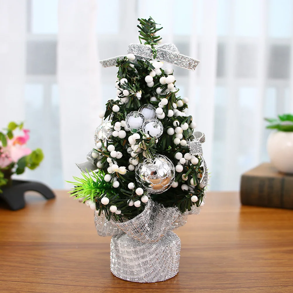 

3Pcs Desktop Xmas Tree Decoration Material Festive Parties Weddings Home Bar Decor Desktop Xmas Tree Decor