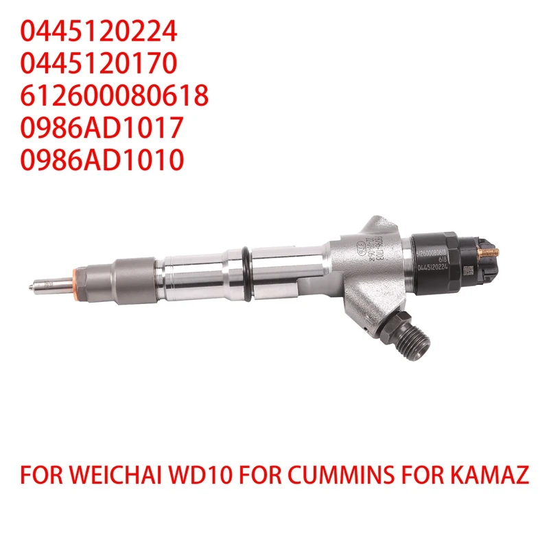 New Diesel Common Rail Fuel Injector Nozzle 0445120224 For  Weichai WD10