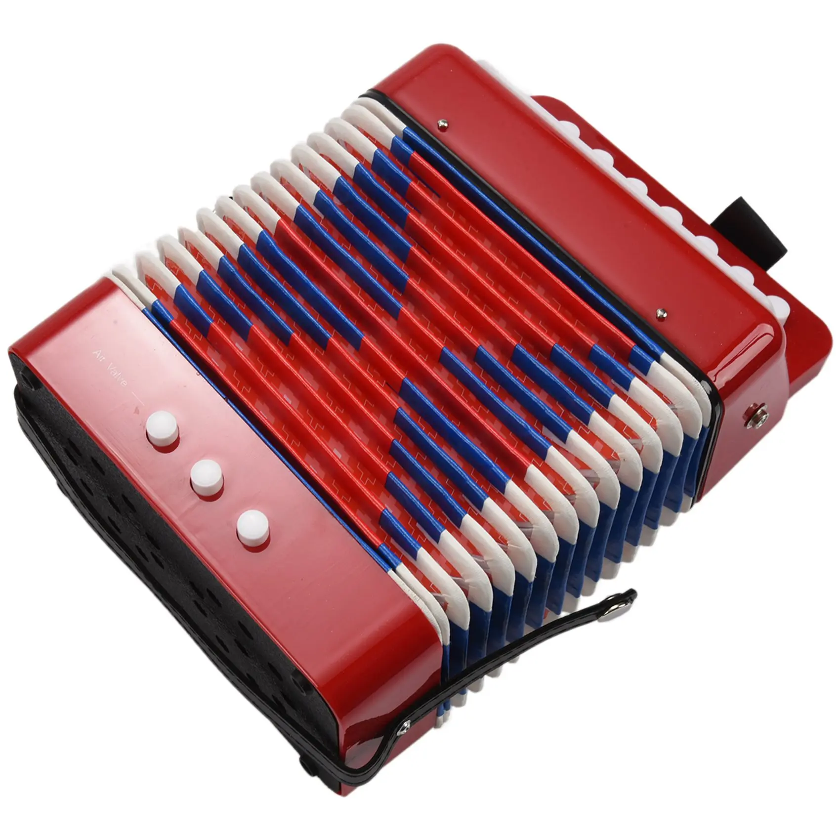 Mini Small Children Keyboard Accordion Rhythm Educational Musical Instrument Band Toy for Kids Red